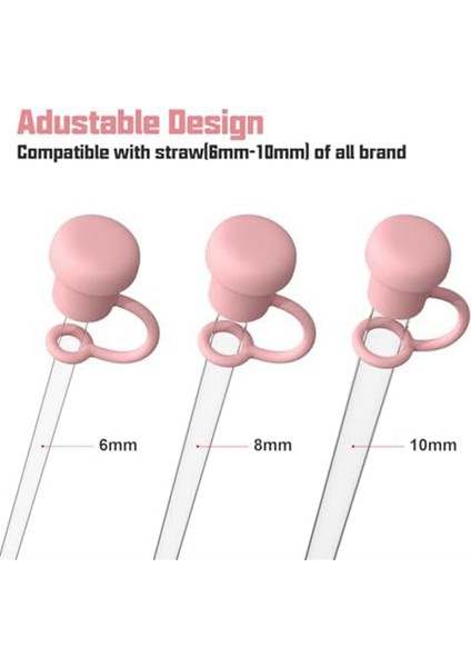 Ayarlanabilir Pipet Kapağı Çapı 6MM-10MM, Bulaşık Makinesinde Yıkanabilir Şeffaf Emişli Pipet Toz Tıkacı Yarı Saydam (Yurt Dışından) fiyatları