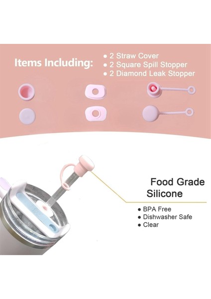 Ayarlanabilir Pipet Kapağı Çapı 6MM-10MM, Bulaşık Makinesinde Yıkanabilir Şeffaf Emişli Pipet Toz Tıkacı Yarı Saydam (Yurt Dışından) indirimleri