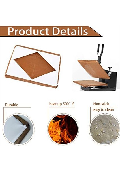 2 Adet Isı Pres Baskı Plakası Sarma Kapağı, Süblimasyon Isı Pres Makinesini Korumak Için Isıya Dayanıklı Koruyucu B Beyaz (Yurt Dışından) indirimleri