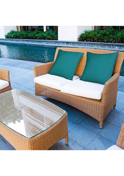 4'lü Paket Açık Su Geçirmez Kırlent Kapakları Dekoratif Bahçe Yastık Kılıfları Kare Yastık Kılıfı 18 x 18 Inç (Yurt Dışından) indirimleri