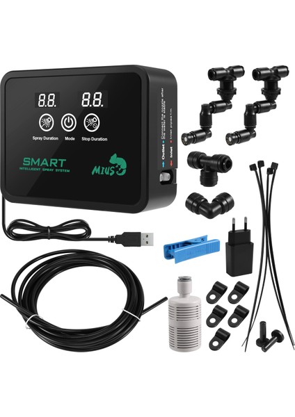 Mıus Akıllı Otomatik Sis Püskürtme Sistemi Seti Zamanlayıcı LCD Ekranlı Yağmurlama Kontrol Cihazı Teraryum Püskürtme Kiti (Yurt Dışından) fiyatları