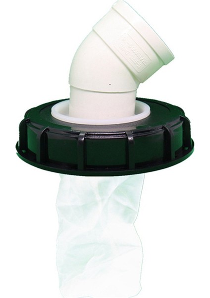 Ibc Ton Varil Aksesuarları Uzatma Borusu 45 Derece Yağmur Suyu Tankı Plastik Kapak, Filtreli Filtre Kapağı Için Uygundur, (Yurt Dışından)