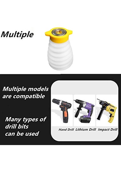 Matkap Toz Toplayıcı Matkap Toz Kapağı Kauçuk Ölçeklenebilir Matkap Toz Kapağı Toplayıcı Tavan Için Elektrikli Çekiç Toz Kase (Yurt Dışından) modelleri