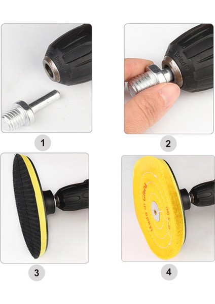 3 Parçalı 6 Inç Ayna Cilalama Tekerleği Seti 1/2 Inç Mil Deliği Olan Tezgah Taşlama Aletleri Için Pamuklu Tekerlek (Yurt Dışından) indirimleri