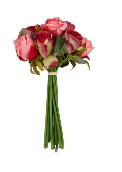 12 Adet/grup Yapay Gül Çiçek Düğün Buketi Tay Kraliyet Gül Ipek Çiçekler Ev Dekorasyon Düğün Parti Dekoru (Gül Kırmızı) (Yurt Dışından)