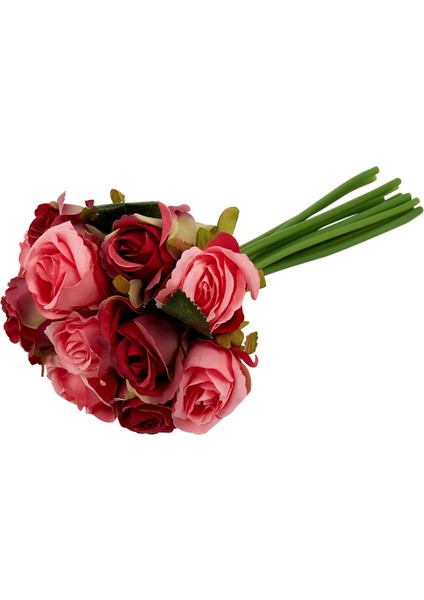 12 Adet/grup Yapay Gül Çiçek Düğün Buketi Tay Kraliyet Gül Ipek Çiçekler Ev Dekorasyon Düğün Parti Dekoru (Gül Kırmızı) (Yurt Dışından) modelleri