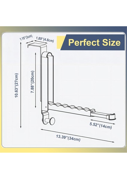 Kapı Üstü Askı Askısı 2 Paket, Çamaşır Için Ayarlanabilir Kapı Üstü Kurutma Askısı, Katlanabilir Kapı Üstü Kurutma Havlu Askıları (Yurt Dışından) fırsatları