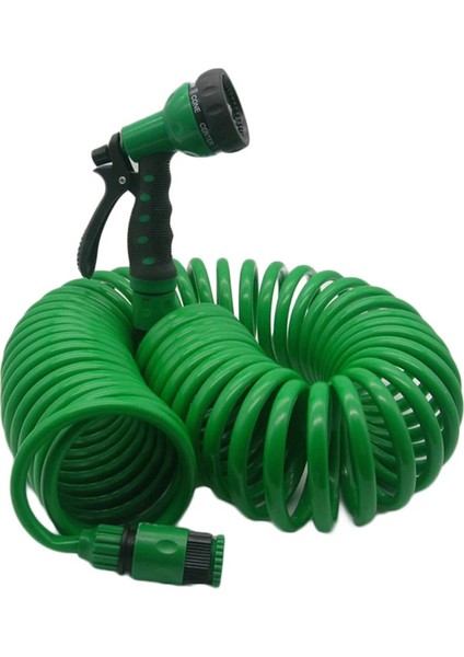 Esnek Sarmal Spiral Bahçe Araba Yı Temiz Su Hortumu Sprey Nozullu Ev Araba Yı Bahçe Suyu (Yurt Dışından)