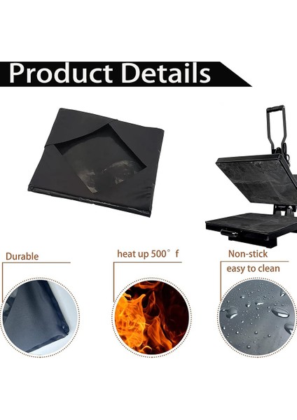 Pcs Isı Pres Merdane Sarma Kapağı, Süblimasyon Isı Presleme Makinesini Korumak Için Isıya Dayanıklı Koruyucu A Siyah (Yurt Dışından) indirimleri