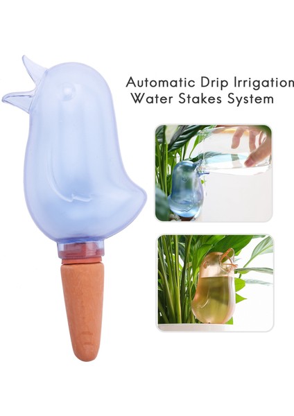 Adet Kuş Şekli Şeffaf Bitki Sulayıcı Temiz Kendiliğinden Sulama Cihazları Küreler, Ev Bitkisi Sulama Ampulleri Bitki Sulama Çivileri Otomatik Damla Sulama Su Kazık Sistemi (Yurt Dışından) fiyatları