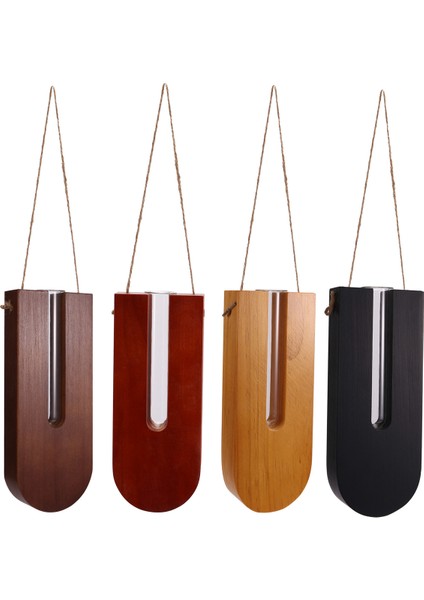 Masif Ahşap Çiçek Düzenlemesi Yeni Çin Tarzı Hidroponik Bitki Standı Duvara Monte Hidroponik Basit Duvar Askısı (Yurt Dışından)