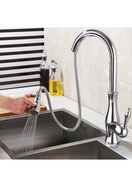 Mutfak Lavabo Aşağı Çekin Musluk Püskürtme Başlığı Memesi Dışarı Çekin Hortum Püskürtücü Yedek Parça Musluk Başlığı - Fırçalanmış Nikel (Yurt Dışından) indirimleri