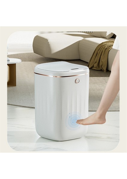 20L Akıllı Çöp Kutusu Otomatik Su Geçirmez Elektrikli Atık Mutfak Banyo Tuvalet Otomatik Sensörlü Çöp Kutusu-Beyaz (Yurt Dışından) modelleri