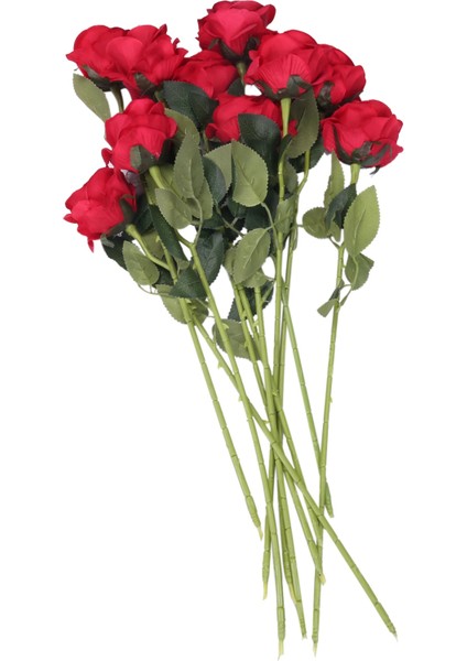 10 Adet Lateks Gerçek Dokunuşlu Gül Dekor Gül Yapay Çiçekler Ipek Çiçekler Çiçekli Düğün Buketi Ev Partisi Tasarım Çiçekler (Koyu Kırmızı) (Yurt Dışından)