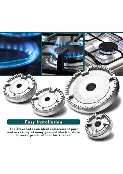 Cda Için Evrensel Brülör Taç Alev Kapağı Fırın Ocak Gazı, Alev Brülör Kapağı Taç Tüm Boyutlara Uygundur Düz (Yurt Dışından) fiyatları