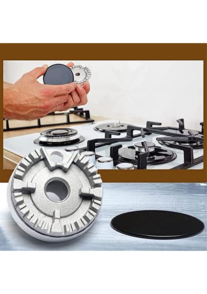 Cda Için Evrensel Brülör Taç Alev Kapağı Fırın Ocak Gazı, Alev Brülör Kapağı Taç Tüm Boyutlara Uygundur Düz (Yurt Dışından) indirimleri