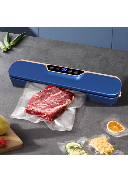 Vakumlu Sızdırmazlık Makinesi LED Ekran Gıda Vakum Otomatik Ticari Ev Sızdırmazlık Paketleme Makinesi + 10 Torba Ab Fişi (Yurt Dışından) indirimleri