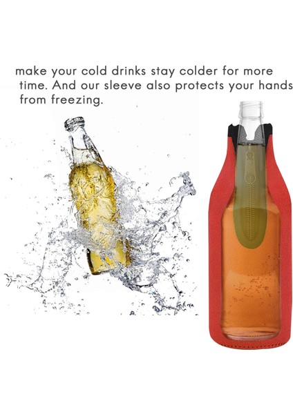 Paket Bira Şişesi Yalıtım Kolu Içeceği Soğuk Tut, Fermuarlı Şişe Ceketleri, Bira Şişesi Soğutucu Kollu, Neopren Kapak (Yurt Dışından) fiyatları
