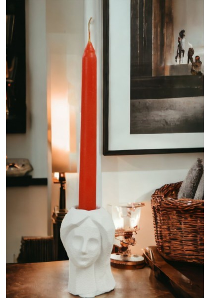 Şamdan Mumluk Dekoratif Mumluk Beyaz Renk Tealight Mumluk Model 11