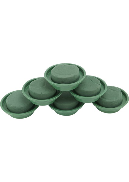 Çiçek Aranjmanı Seti - Masa Orta Parçası Için Tek Tasarım Kasede 6'lı Paket Yuvarlak Çiçek Köpük, Düğün Koridor Çiçekleri, Parti Dekorasyonu, Yeşil (Yurt Dışından)