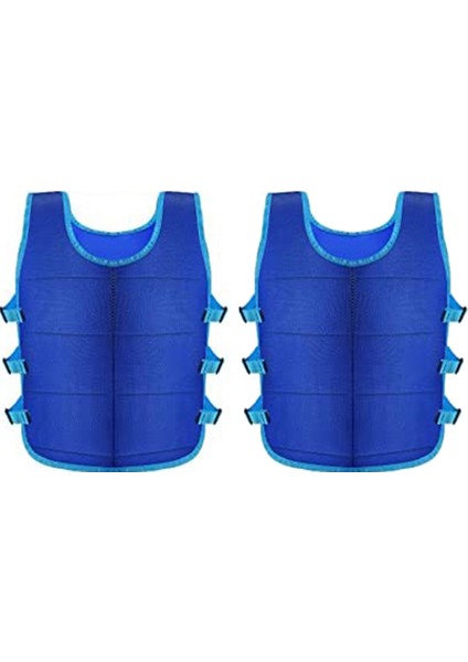 2 Adet Soğutma Yeleği 48 Adet Buz Paketi ile Ayarlanabilir Buz Yeleği Erkekler Kadınlar Için Sıcak Hava Çalışma Koşu Balıkçılık Bisiklet (Yurt Dışından)