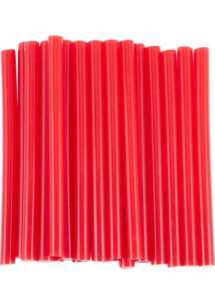 20 Adet Kırmızı Sıcak Tutkal Tabancası Yapıştırıcı Çubukları 7X100MM Zanaat Modeli Için (Yurt Dışından)