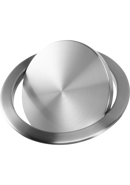 Paslanmaz Çelik Çöp Flap Kapaklı Çöp Kutusu Kapağı Gömme Dahili Denge Salıncak Flap Çöp Kapağı Mutfak Tezgah Üstü C (Yurt Dışından)