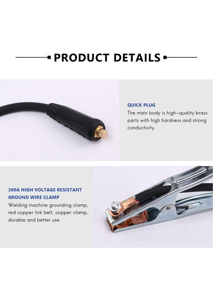 300A Toprak Kaynak Toprak Kablo Kelepçesi Klipsi Mıg Tıg Arc Kaynakçı 3 M/kablo 10-25 Fiş Kaynak Tutucu Kaynak Lehimleme Tedarik Aracı (Yurt Dışından) indirimleri