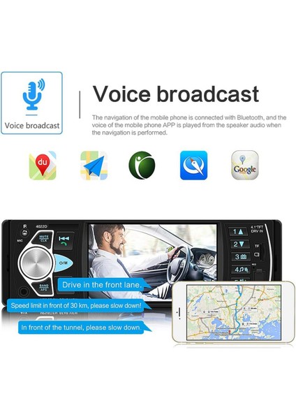 Araba Radyo 1 Din Stereo Mp5 Çalar Bluetooth Fm USB Autoradio 4.1 Inç Destek Dikiz Mirrolink Direksiyon Kontrolü (Yurt Dışından) fırsatları