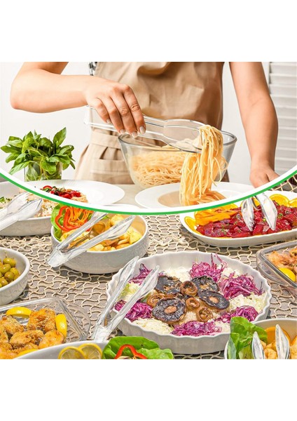 12 Adet Servis Maşası Kaşık Çatal Taraklı Servis Aletleri Şarküteri Aksesuarı Parti Yemeği Mezeleri Şeffaf (Yurt Dışından) indirimleri