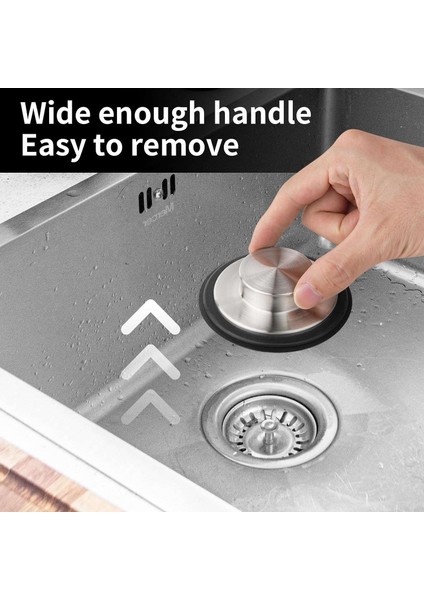 Mutfak Lavabo Tahliye Tapası 2 Adet Çöp Imha Durdurucu 3.35 Inç Lavabo Tahliye Tapası, Standart Mutfak Tahliyesine Uygun (Yurt Dışından) fırsatları