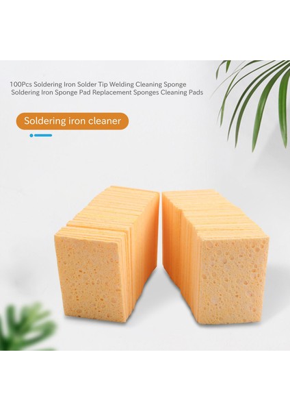 100 Adet Havya Lehim Ucu Kaynak Temizleme Süngeri Havya Sünger Ped Yedek Süngerler Temizleme Pedleri (Yurt Dışından) fiyatları