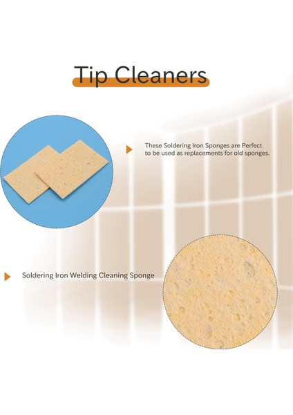 100 Adet Havya Lehim Ucu Kaynak Temizleme Süngeri Havya Sünger Ped Yedek Süngerler Temizleme Pedleri (Yurt Dışından) fırsatları