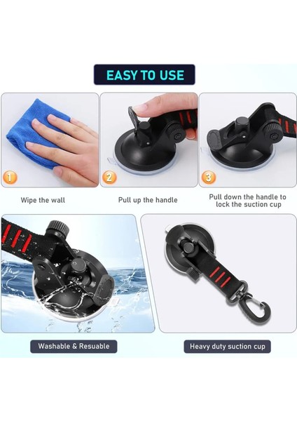 Vakumlu Ankraj 4 Parça Vakumlu Vakumlu Kancalı Açık Hava Ekipmanı Kamp Tente Aksesuarı Güçlü Yük Taşıma (Yurt Dışından) fiyatları