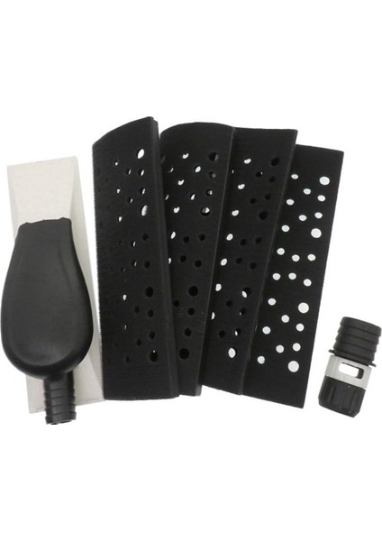 200 x 70MM Zımpara Bloğu Vakumlu El Zımpara Sünger Pedi Tozsuz 4 Adet Yedek Ped ile Ahşap Cilalama Araba (Yurt Dışından)