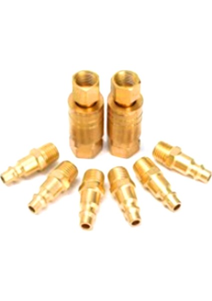 8 Parçalı Hava Çoğaltıcı ve Fiş Kiti Hızlı Bağlantı Hava Parçaları 1/4 Inç Npt Endüstriyel Pirinç Hava Hortumu Bağlantısı Hava Aracı Için (Yurt Dışından) fiyatları