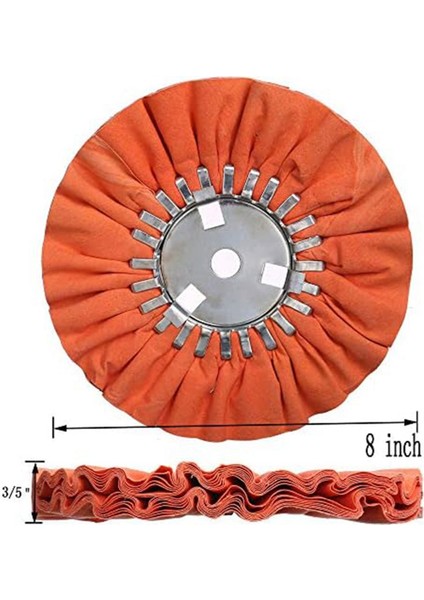 Hava Yolu Parlatma Tekerleği Seti, Açı Taşlama Makinesi Için Ağaç Işleme Makineleri Bez Tekerlekleri, 8 Inç Çap, 4 Adet (Yurt Dışından) modelleri
