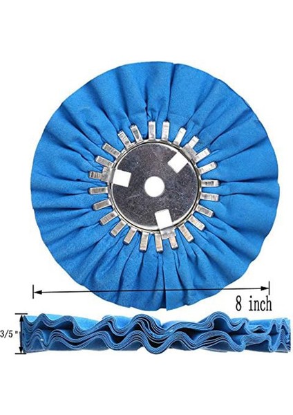 Hava Yolu Parlatma Tekerleği Seti, Açı Taşlama Makinesi Için Ağaç Işleme Makineleri Bez Tekerlekleri, 8 Inç Çap, 4 Adet (Yurt Dışından) fırsatları