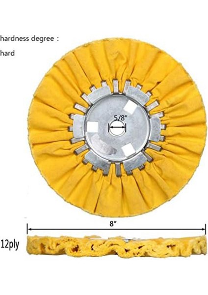 Hava Yolu Parlatma Tekerleği Seti, Açı Taşlama Makinesi Için Ağaç Işleme Makineleri Bez Tekerlekleri, 8 Inç Çap, 4 Adet (Yurt Dışından) indirimleri