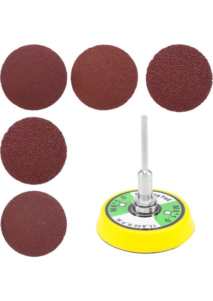 50 Adet 2 Inç Zımpara Diski 60-180 Grit Cırt Cırtlı Zımpara Makinesi Için 1 Adet 2 Inç Matkap Sapı Destek Pedi (Yurt Dışından) fiyatları