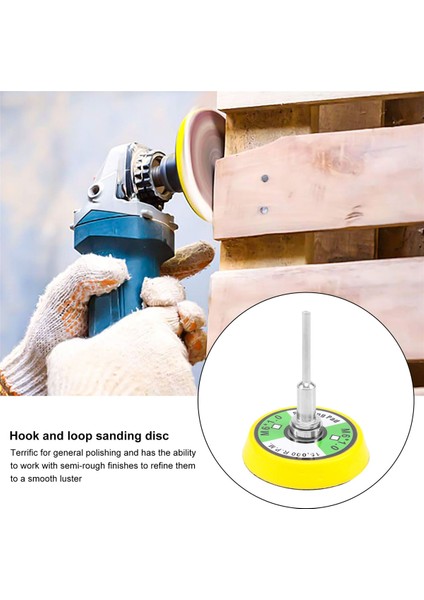 50 Adet 2 Inç Zımpara Diski 60-180 Grit Cırt Cırtlı Zımpara Makinesi Için 1 Adet 2 Inç Matkap Sapı Destek Pedi (Yurt Dışından) indirimleri