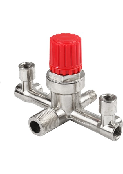 Hava Anahtarı Borusu Çift Çıkışlı Metal Vana Basıncı Ayarlanamayan Bağlantı Aksesuarı (Yurt Dışından)
