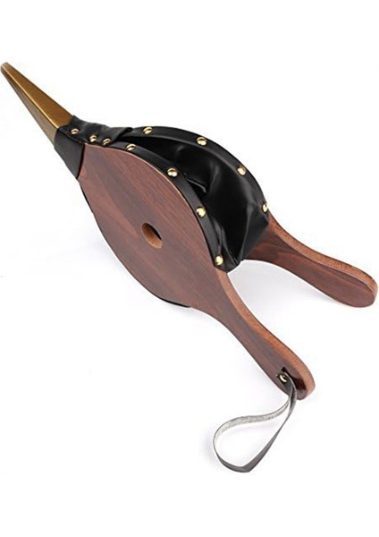 Vintage Mini El Körüğü Koyu Kahverengi Şömine Üfleyici Geleneksel Soba Ateş Çakmağı Fan Ev Dıy Şömine Aksesuarları (Yurt Dışından)