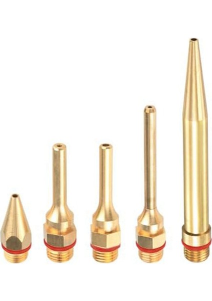 5 Adet Tutkal Tabancasıbakır Nozul Ipuçları O-Ring Ile, Delik Uzun Tüp Nozulları Konu Sıcak Meltingglue Için Değiştirilebilir Nozul Seti (Yurt Dışından)