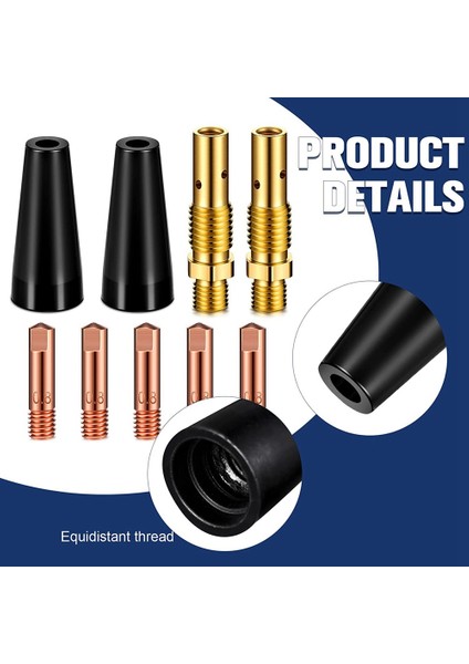 48 Adet Akı Çekirdek Gazsız Meme Uçları Kiti KP1939-1 Akı Kaynakçı Iletişim Ipuçları Gazsız Meme Gaz Difüzörleri (0.030 Inç (0.8mm)) (Yurt Dışından) modelleri