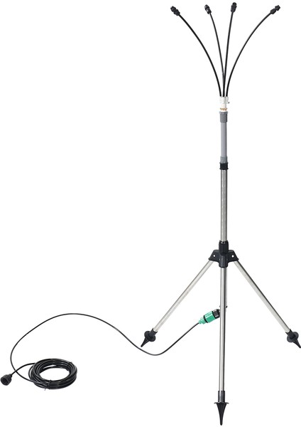 Dış Mekan Verandası Için Ayaklı Sisleme Sistemi, Ayarlanabilir Yükseklik 4.1 Ft Dış Mekan Soğutması Için Ayaklı Sisleme Sistemi, Taşınabilir Stand (Yurt Dışından)