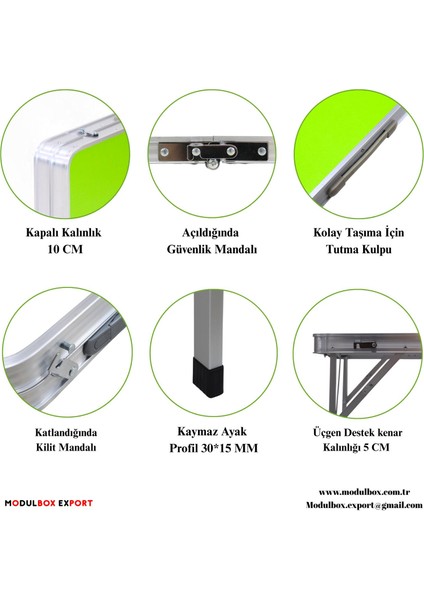 KATLANABİLİR KAMP MASASI, ALÜMİNYUM, 80X80 ÖLÇÜ, PİKNİK MASASI fırsatları