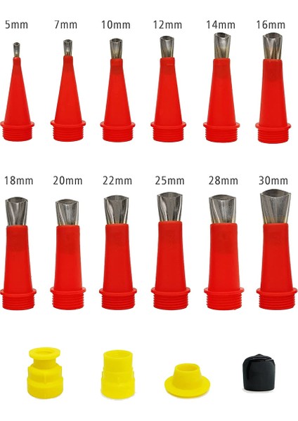 18 Parça Paslanmaz Çelik Silikon Kalafat Memesi Aplikatör Bitirme Ucu Aracı Aksesuar Tabanı ve Koruyucu Kapak (Yurt Dışından) fiyatları