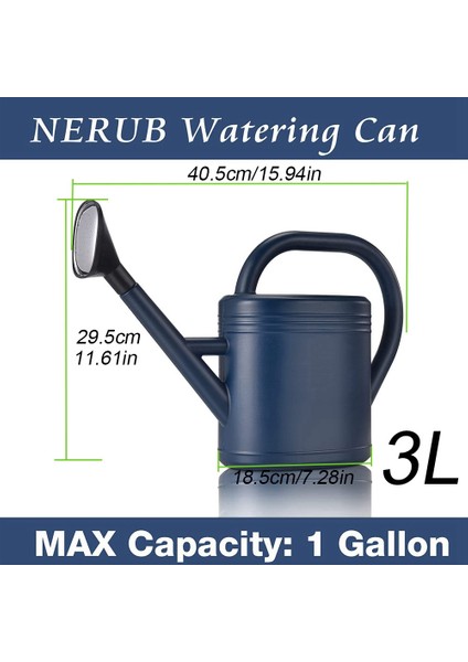 Iç Mekan Bitkileri Için Sulama Kovası,bahçe Sulama Kovaları Dış Mekan Bitki Ev Çiçeği,yağmurlama Başlıklı Sulama Kapları (Mavi) (Yurt Dışından) indirimleri