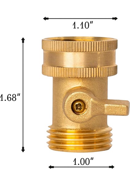 Pirinç Bahçe Hortumu Kapatma Vanası, 2 Paket 3/4 Inç Ağır Hizmet Tipi Prinç Bahçe Hortumu 4 Ekstra Pul ile Kapatma Vanası (Yurt Dışından) modelleri